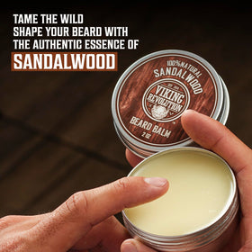 Viking Revolution balm open texture with smooth beeswax look