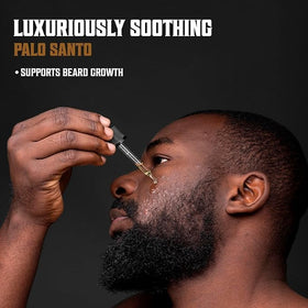 Viking Revolution before and after beard comparison showing reduced frizz benefit