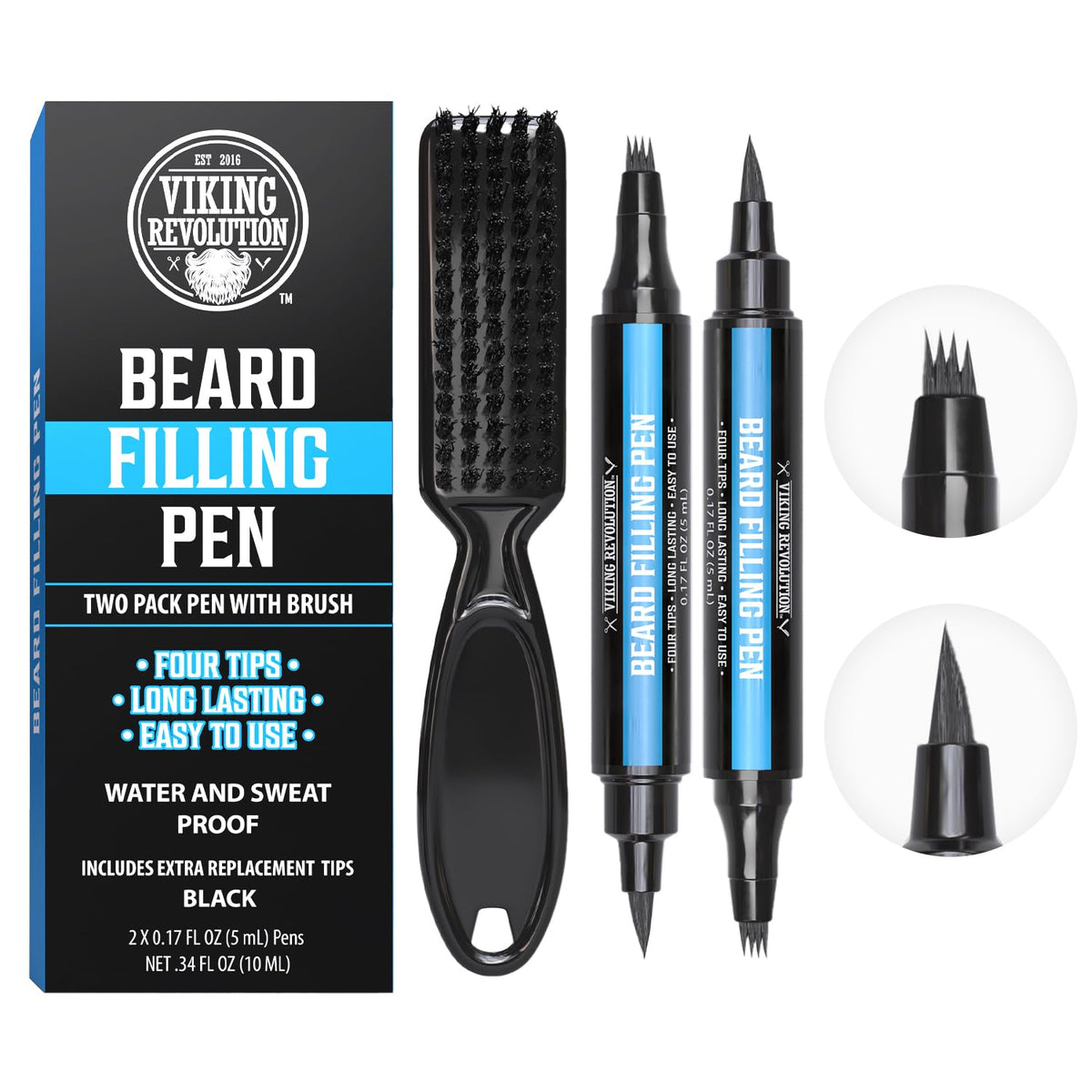 Viking Revolution label and pencil texture detail highlighting quality finish and durable tip