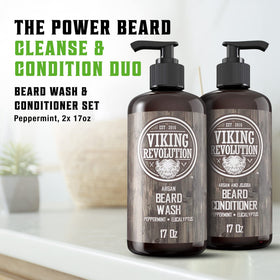 Viking Revolution label close-up highlighting ingredients and scent