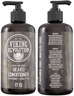 Viking Revolution pump and label close-up highlighting scent and ingredients