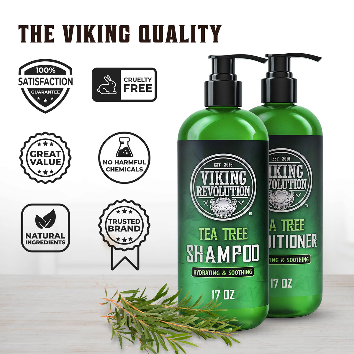 Viking Revolution close-up of conditioner texture demonstrating smooth hydration and detangling