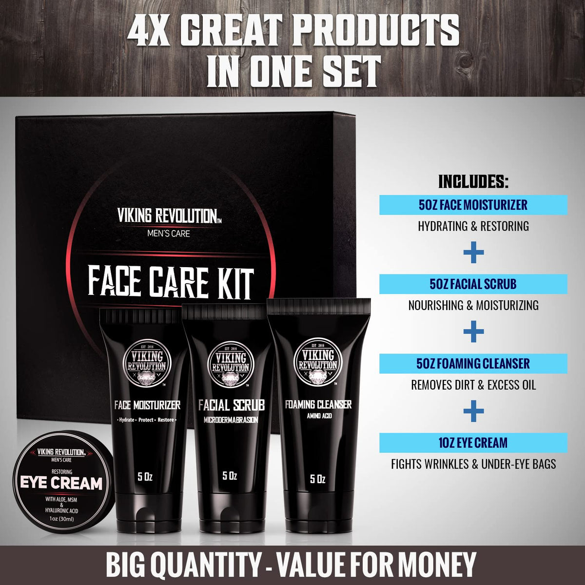 Viking Revolution foaming cleanser dispensed in hand showing effective gentle cleansing