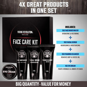 Viking Revolution foaming cleanser dispensed in hand showing effective gentle cleansing