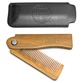 Viking Revolution folded comb in packaging, portable grooming solution