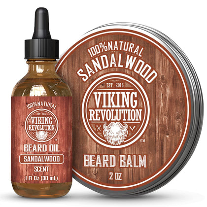 Viking Revolution front packaging showing balm and oil benefits