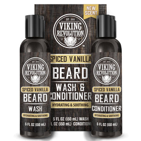 Viking Revolution front packaging showing spiced vanilla scent and benefits