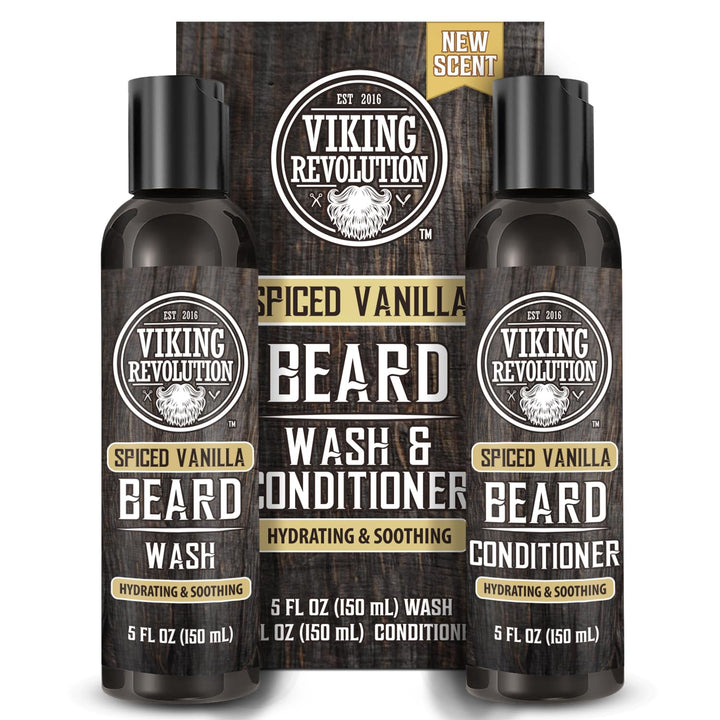 Viking Revolution front packaging showing spiced vanilla scent and benefits
