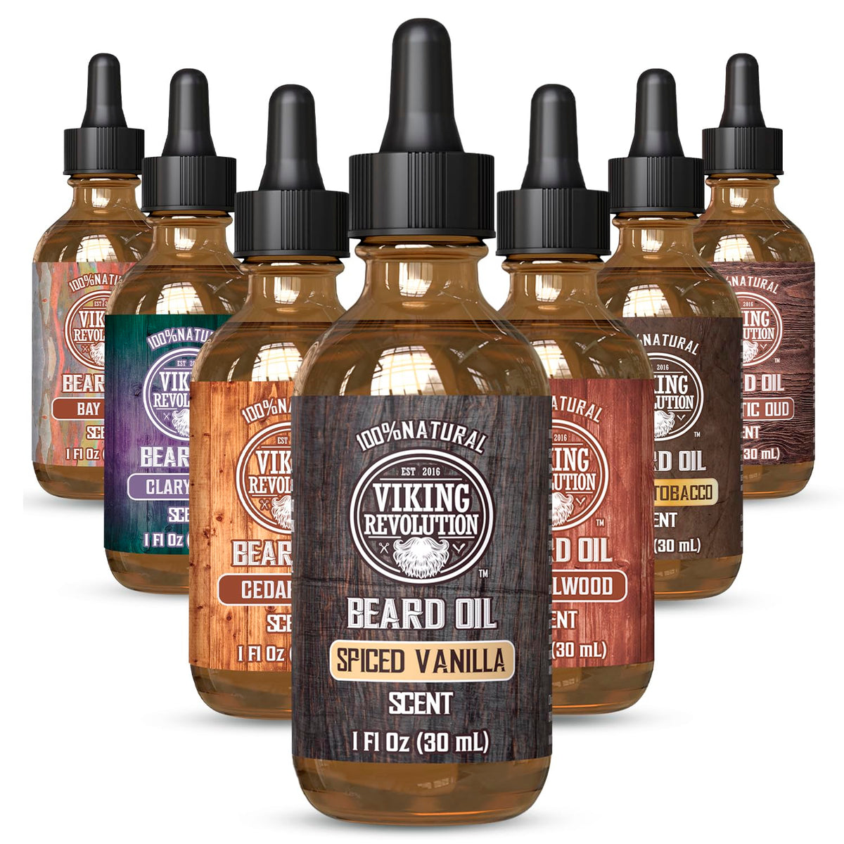 Viking Revolution front bottle shot showing spiced vanilla label and benefits