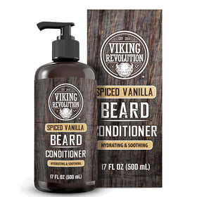 Viking Revolution front packaging showing 17oz bottle and spiced vanilla branding for clear identification and trust