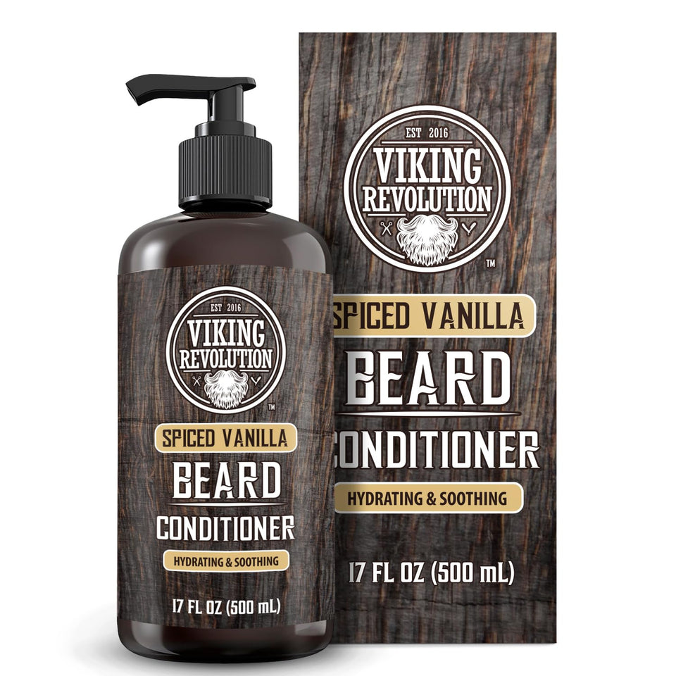 Viking Revolution front packaging showing 17oz bottle and spiced vanilla branding for clear identification and trust