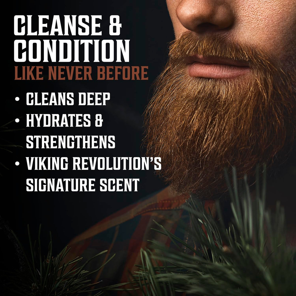 Viking Revolution hands applying beard oil for softening and manageability