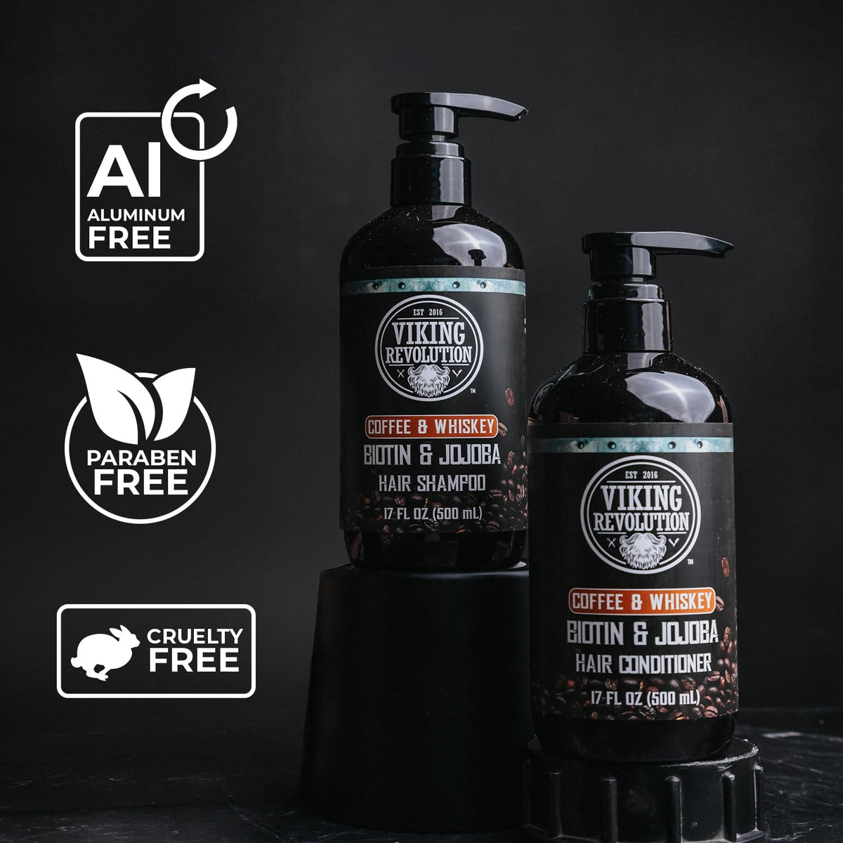Viking Revolution set in shower on male model illustrating everyday use benefit