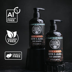 Viking Revolution set in shower on male model illustrating everyday use benefit