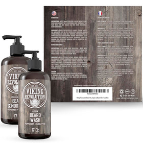 Viking Revolution shampoo and conditioner in use in shower for freshness
