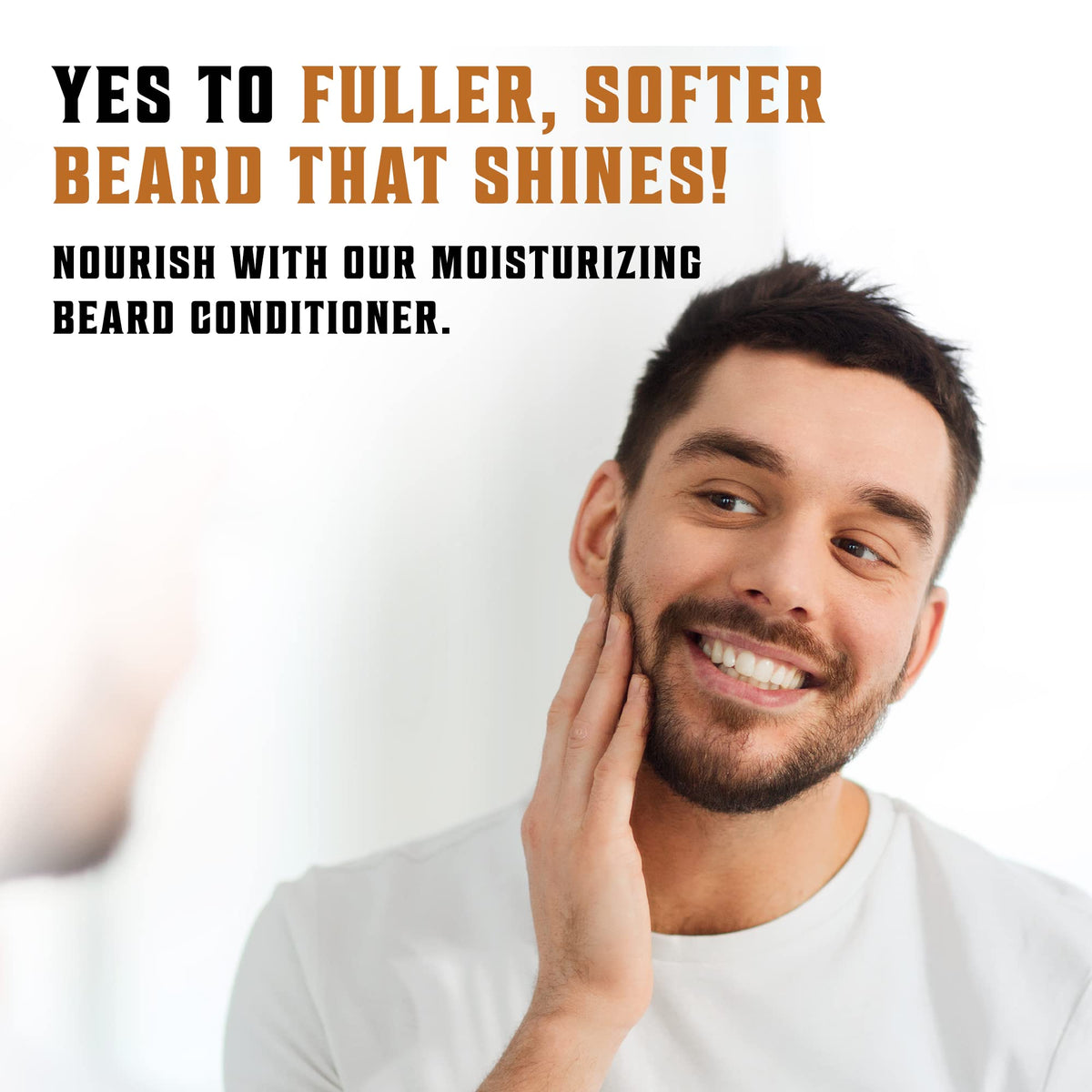 Viking Revolution in-shower beard wash being lathered, illustrates effective dirt and oil removal