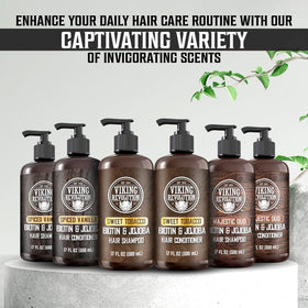 Viking Revolution ingredients label focus highlighting biotin and vitamin B5