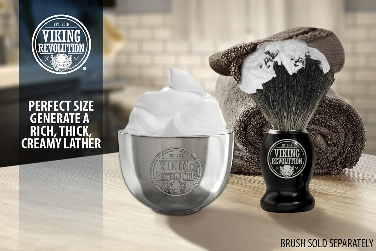 Viking Revolution bowl label and dimensions clearly visible to confirm fit and capacity