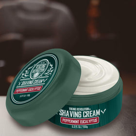 Viking Revolution rich lather in shaving brush demonstrating thick foam and protection