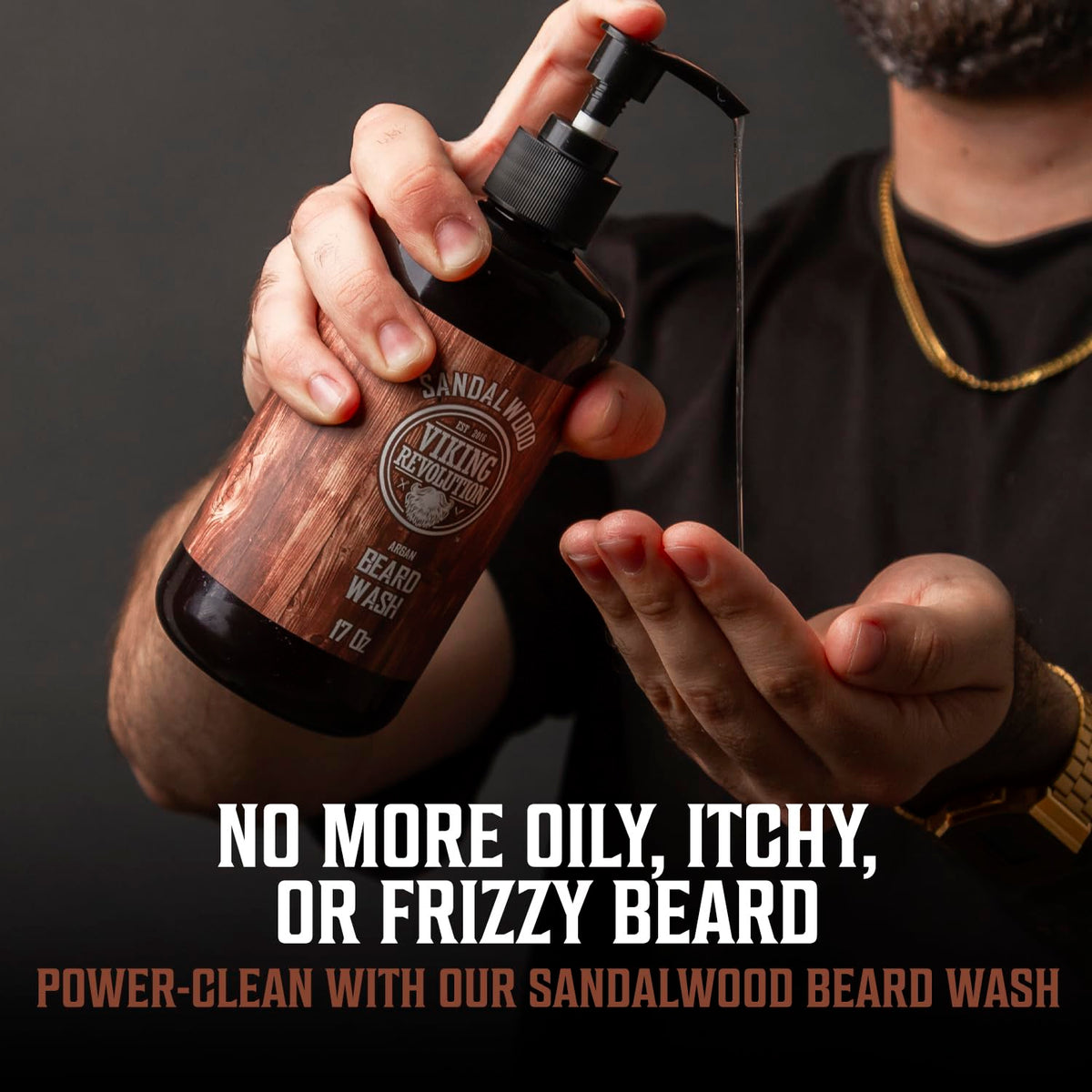 Viking Revolution rich lather texture demonstrating deep cleansing action