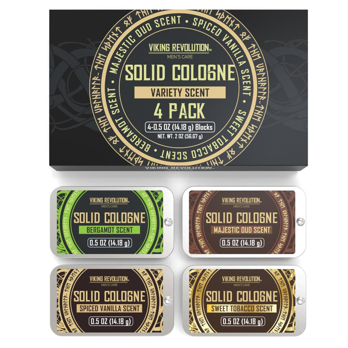 Viking Revolution tins packed in a weekend bag showing convenience for travel and commuting