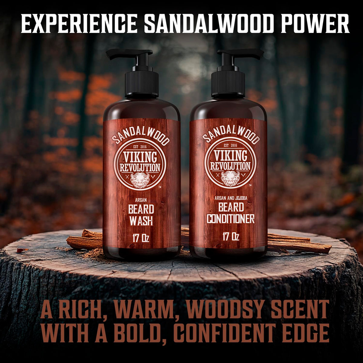 Viking Revolution model with wet beard using wash in shower for clean feel