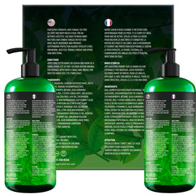 Viking Revolution tea tree leaves and oil highlighting natural active ingredient