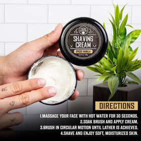 Viking Revolution open tub showing creamy texture for a rich lather