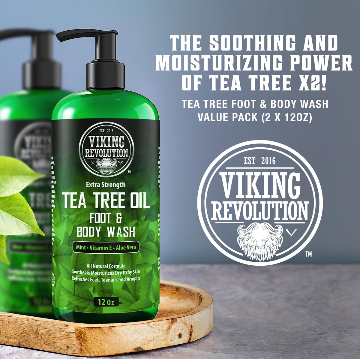 Viking Revolution pump close-up with rich lather texture and easy dispensing