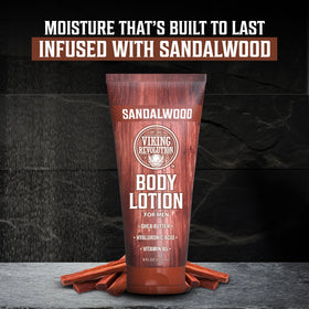 Viking Revolution applied after shower to demonstrate fast-absorbing hydration benefit
