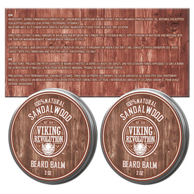 Viking Revolution jar with argan and jojoba oil ingredients highlighting natural conditioning