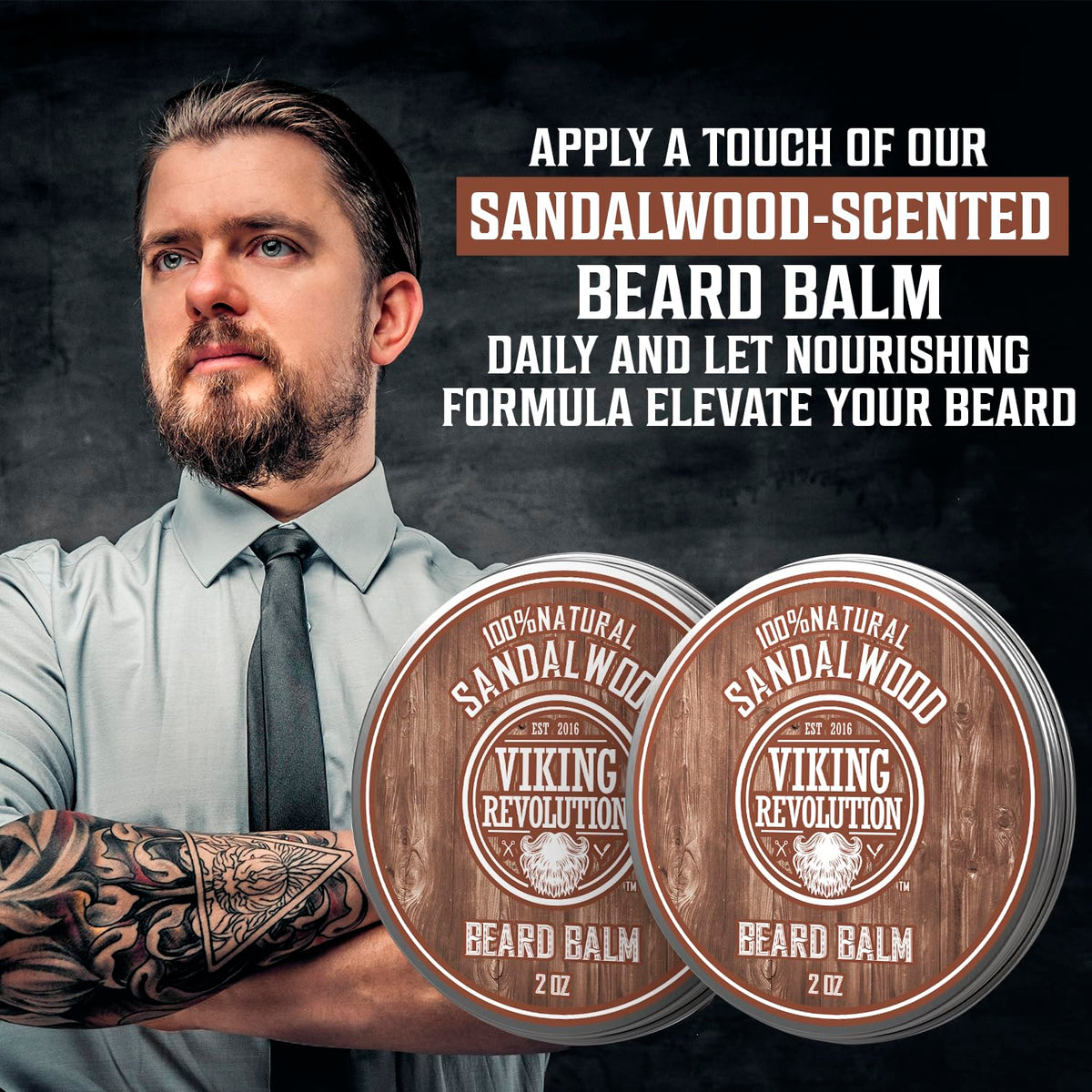 Viking Revolution side label detail displaying ingredient list and scent for informed choice