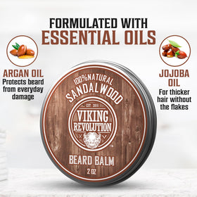 Viking Revolution close-up of argan and jojoba oils highlighting natural nourishment