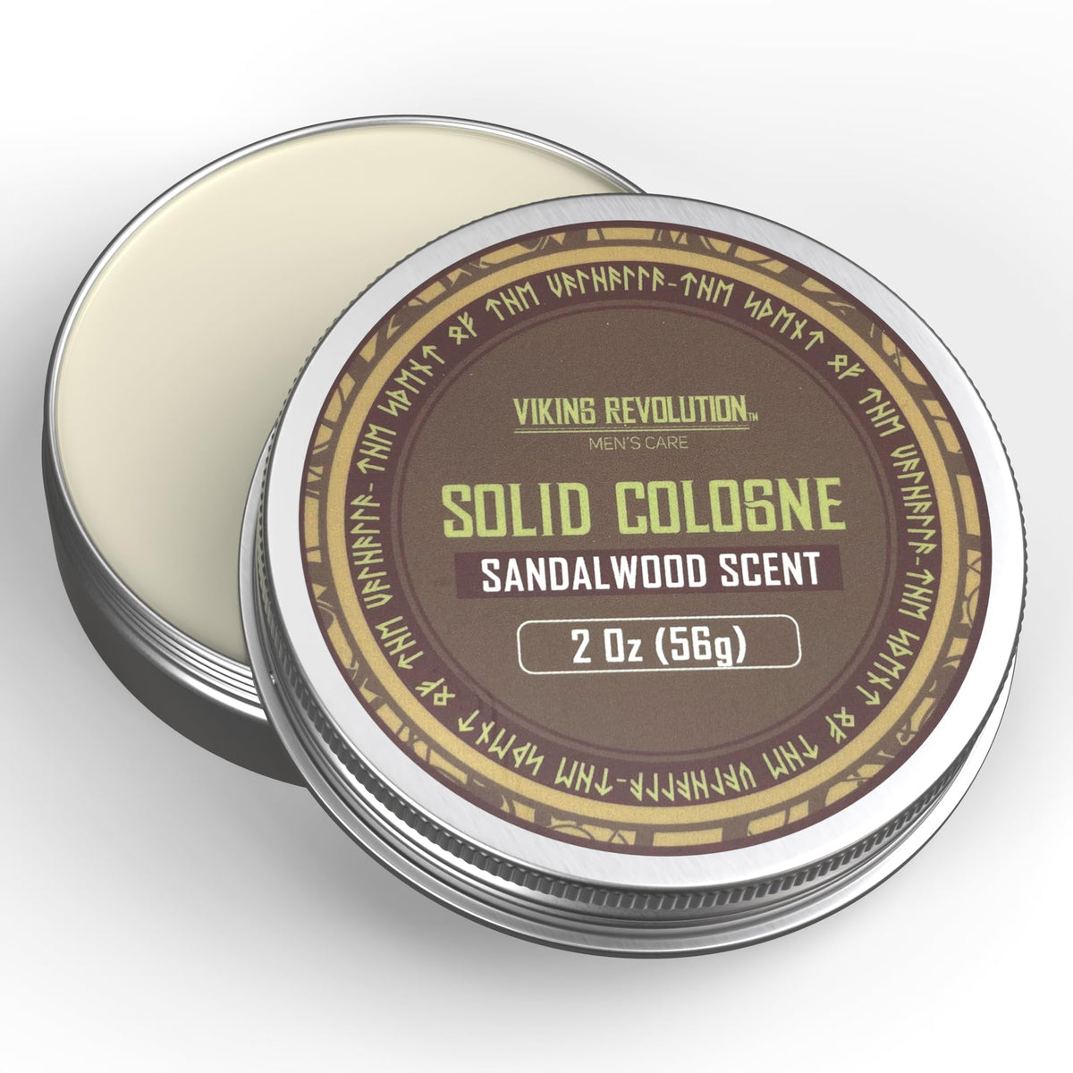 Viking Revolution tin inside toiletry bag for travel-ready scent refreshment
