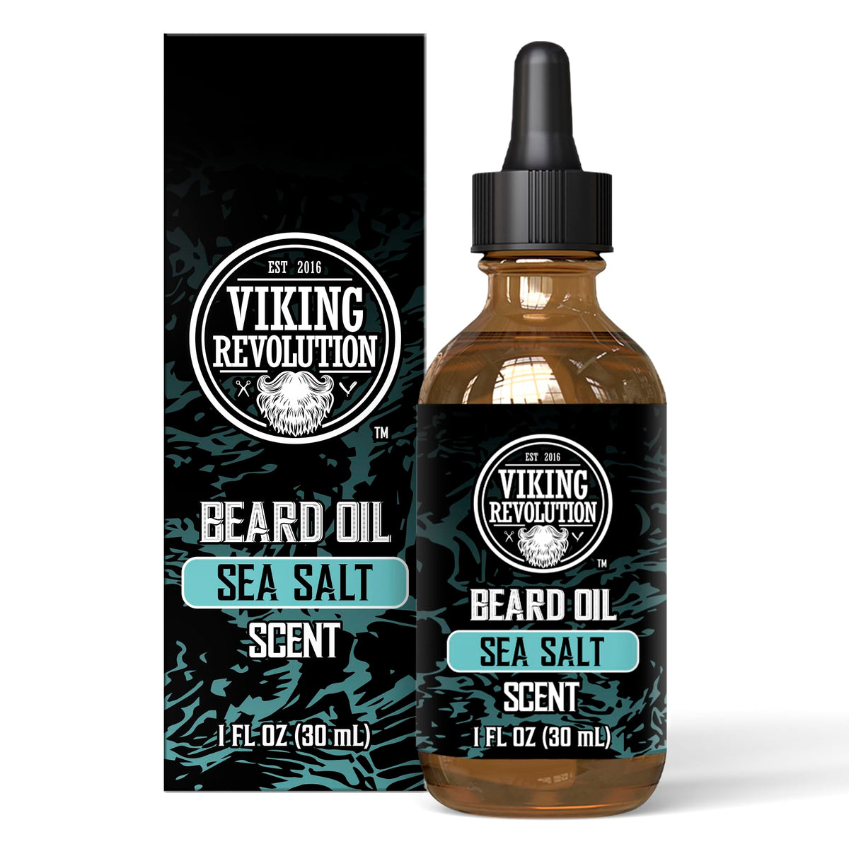 Viking Revolution bottle on beach stone evoking fresh sea salt scent