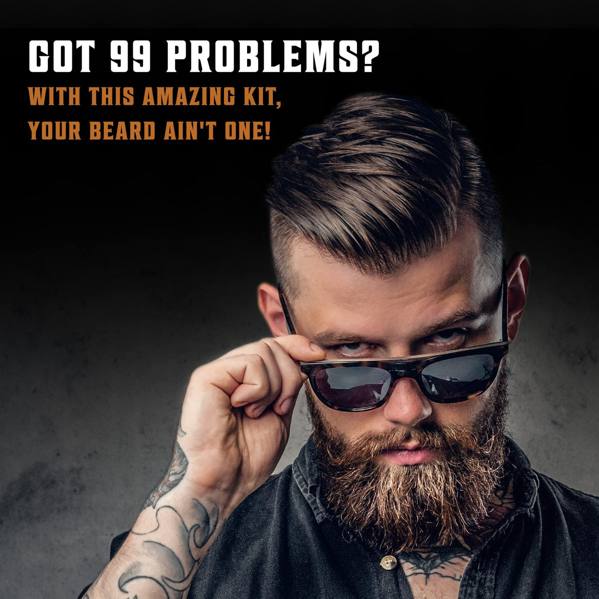 Viking Revolution grooming set staged in bathroom for everyday routine