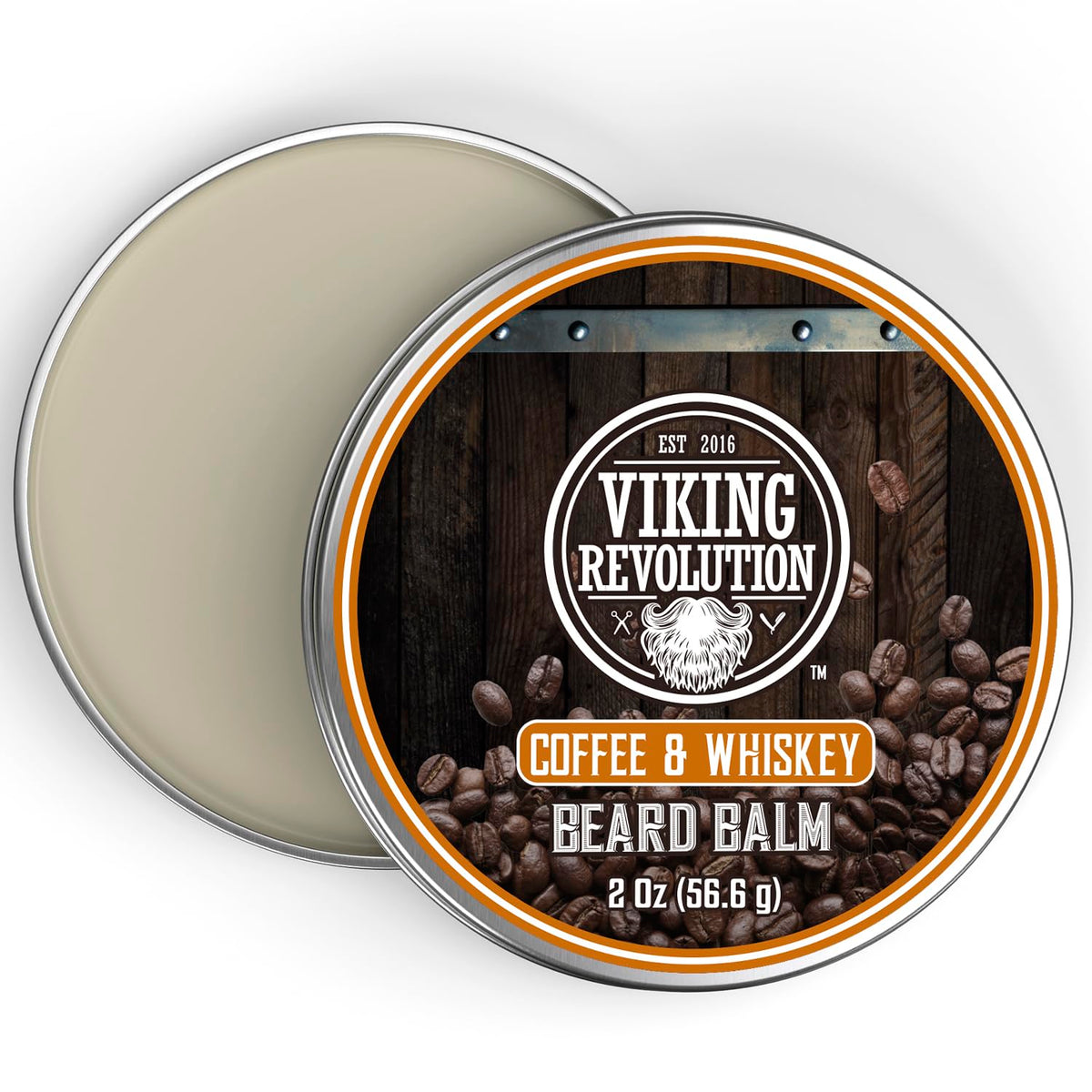 Viking Revolution 2oz tin next to coin illustrating compact travel-friendly benefit