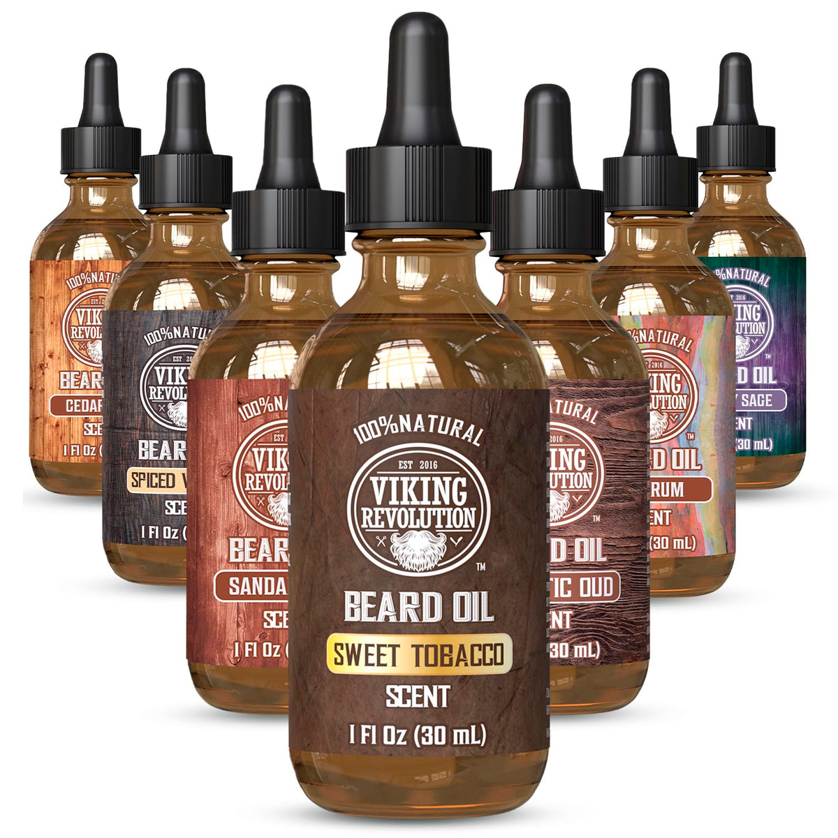 Viking Revolution front bottle shot showing warm sweet tobacco scent benefit