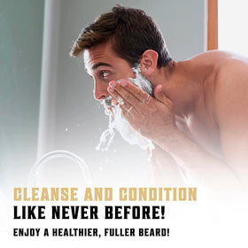 Viking Revolution rich foam lather demonstrating deep cleansing action