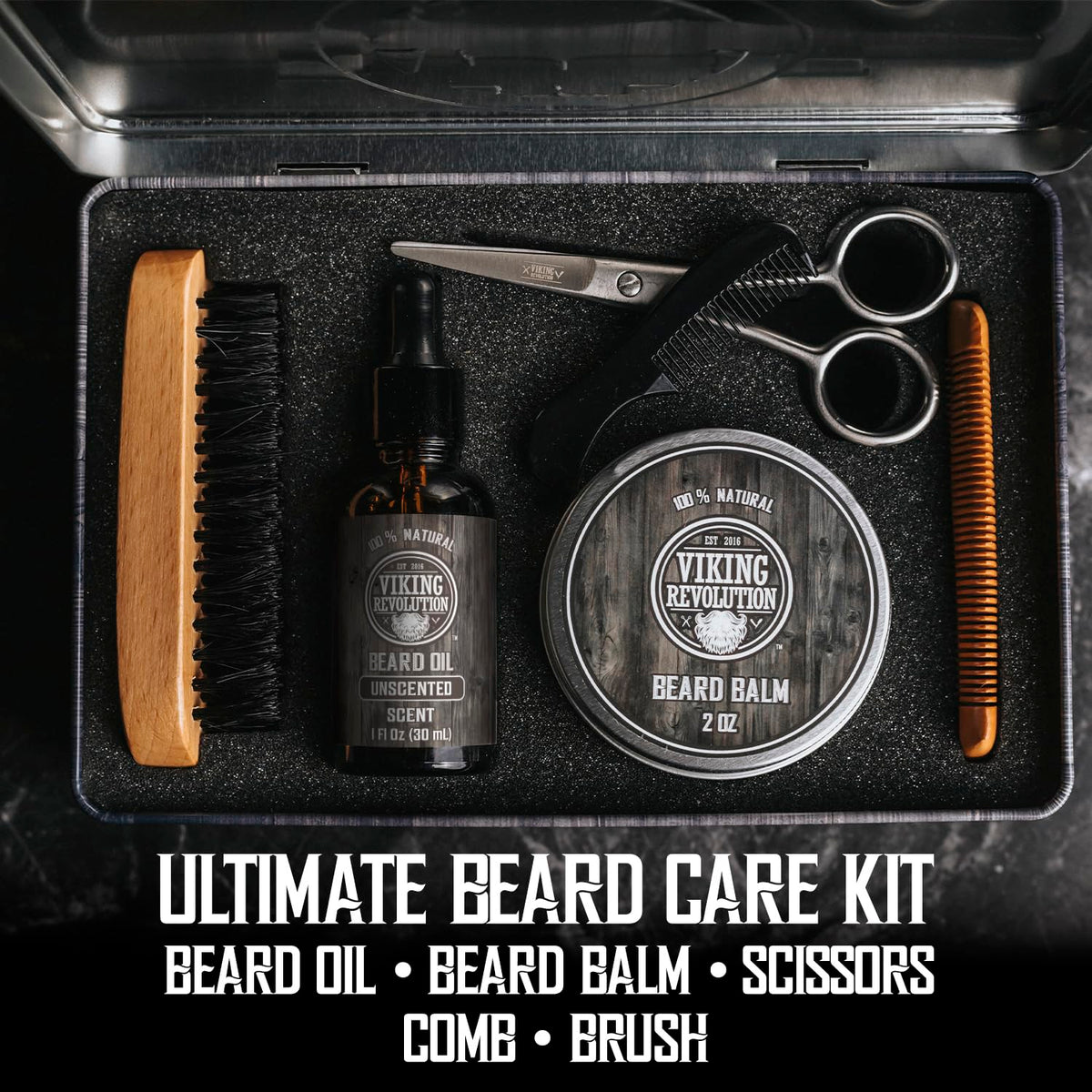 Viking Revolution boar bristle brush close-up to detangle and distribute oils