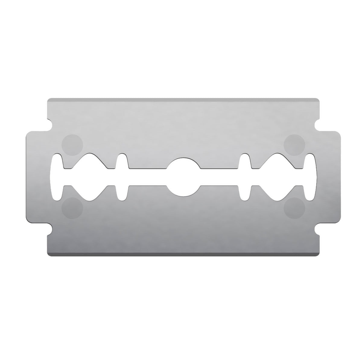 Vikings Blade close-up of platinum-coated edge for smoother glide and reduced tugging