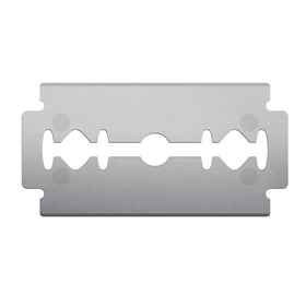 Vikings Blade close-up of platinum-coated edge for smoother glide and reduced tugging