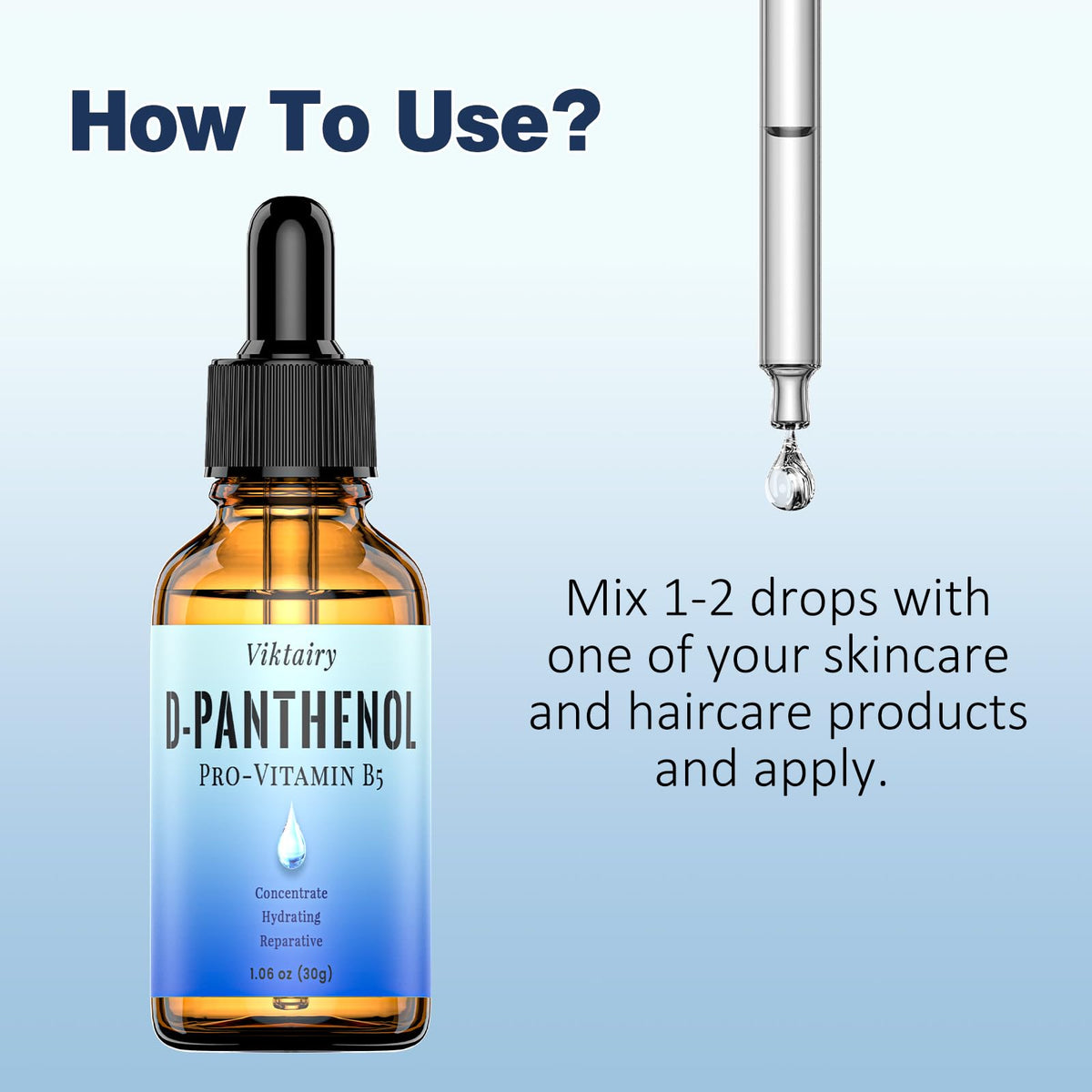 Viktairy D‑Panthenol on a bathroom shelf with skincare items illustrating integration into daily routines.