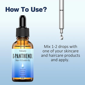 Viktairy D‑Panthenol on a bathroom shelf with skincare items illustrating integration into daily routines.