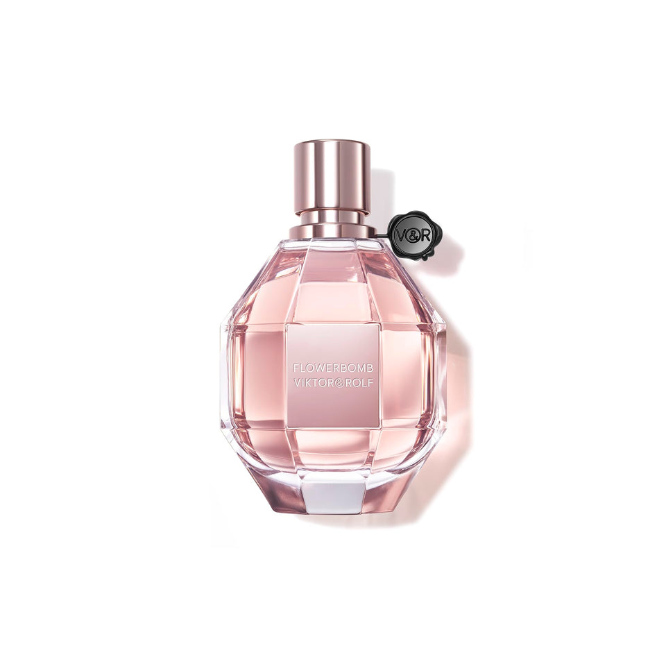 Viktor&Rolf Flowerbomb front bottle shot highlighting elegant design and instant luxury