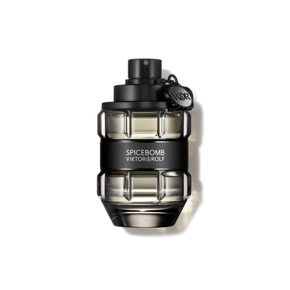 Viktor&Rolf Spicebomb front bottle view showing iconic grenade shape and bold design
