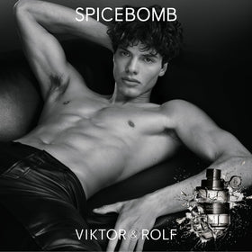 Viktor&Rolf Spicebomb arranged with grapefruit, saffron, tobacco to show scent composition