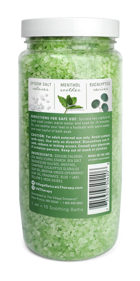 Village Naturals Therapy crystal texture close-up highlighting concentrated minerals