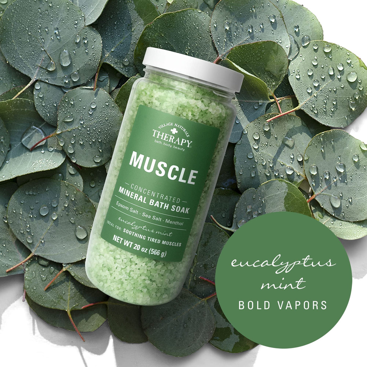 Village Naturals Therapy foot soak setup demonstrating easy targeted relief