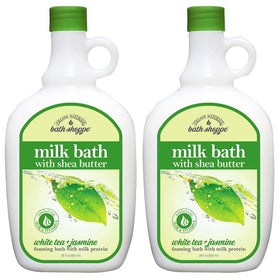 Village Naturals front packaging showing white tea jasmine scent and calming benefit
